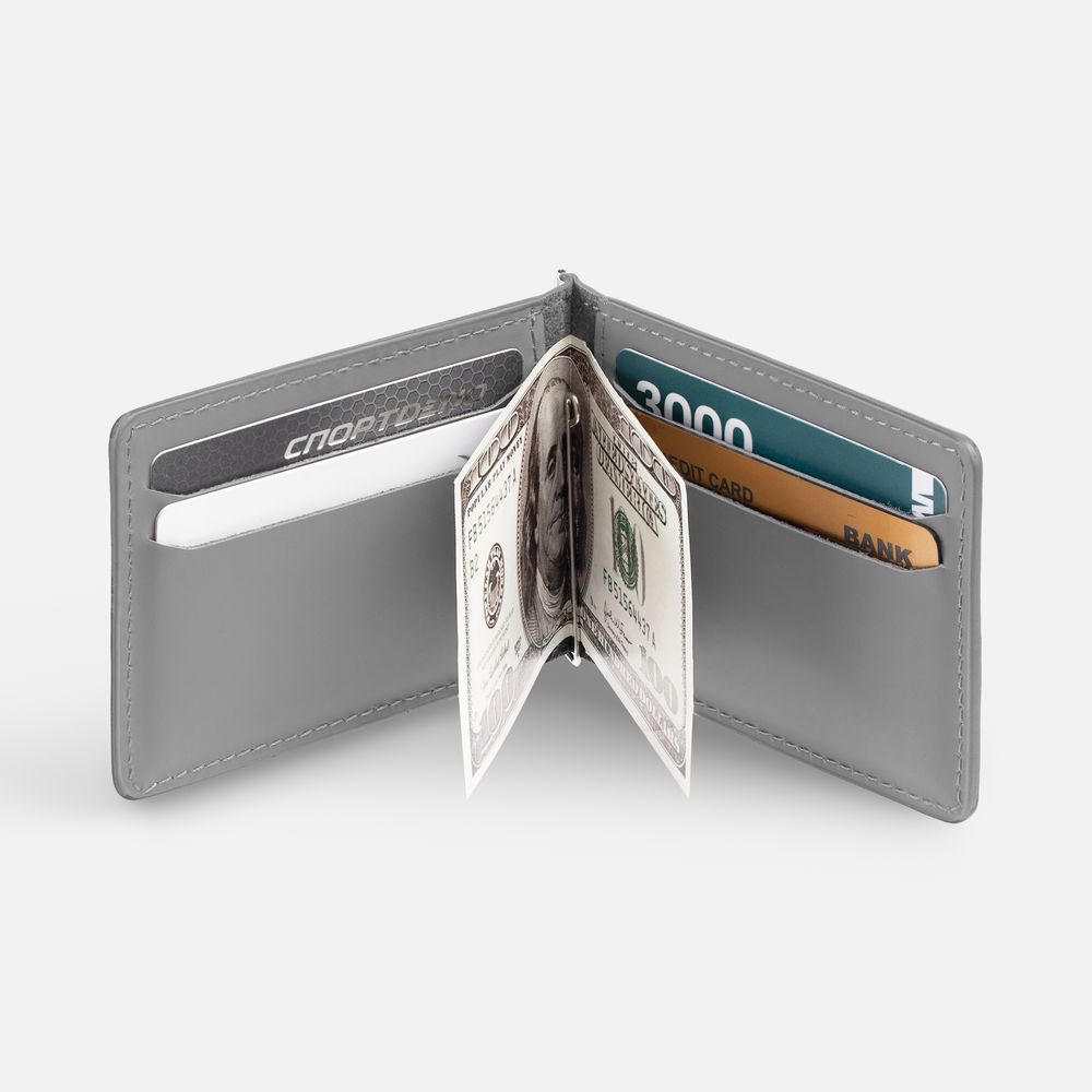 Зажим для купюр Alaska, серый / Миниатюра WWW (1000)