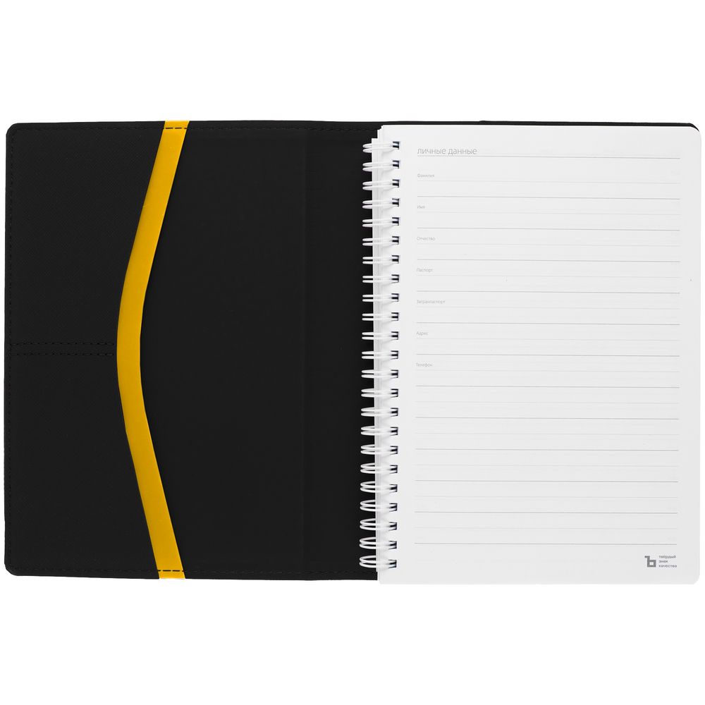 Ежедневник Spring Touch, недатированный, черный / Миниатюра WWW (1000)