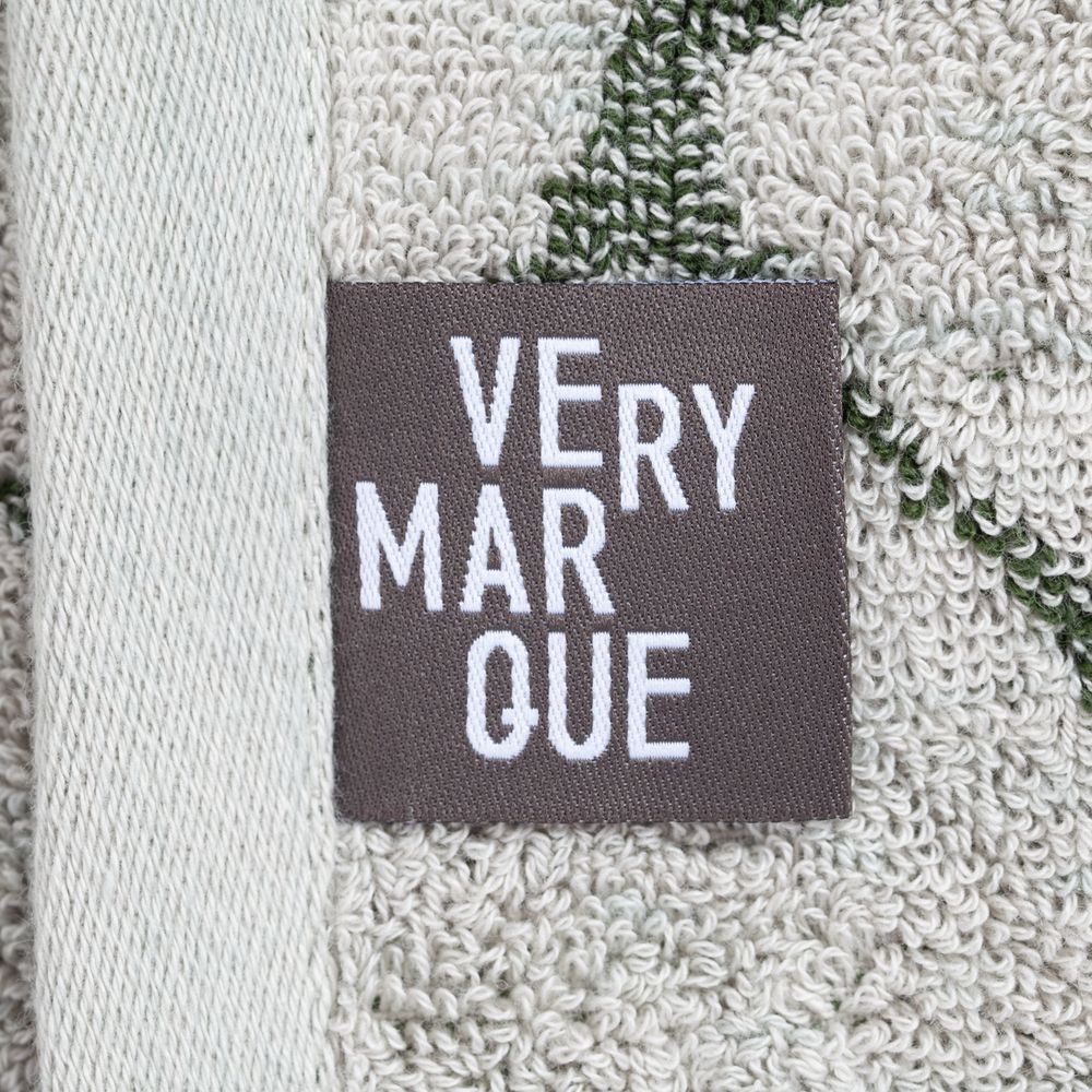 Полотенце Giraffe, малое, бежевое с зеленым / Миниатюра WWW (1000)