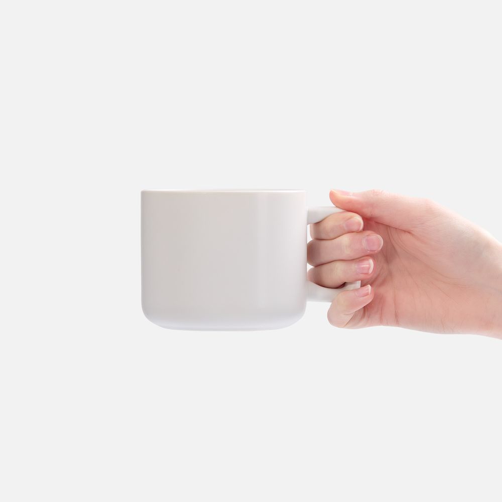 Чашка Jumbo в коробке матовая, белая / Миниатюра WWW (1000)