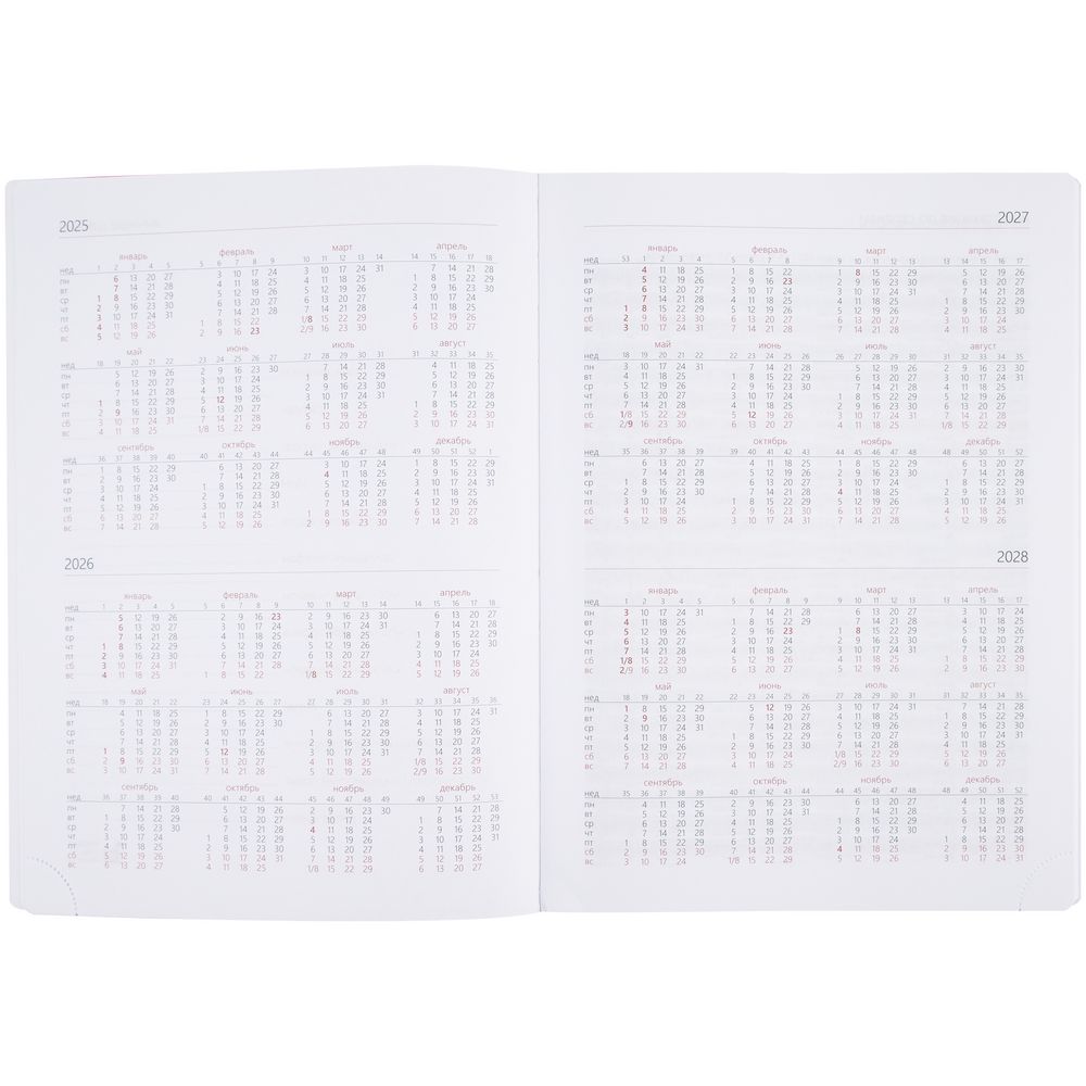 Еженедельник Nebraska, датированный, зеленый / Миниатюра WWW (1000)