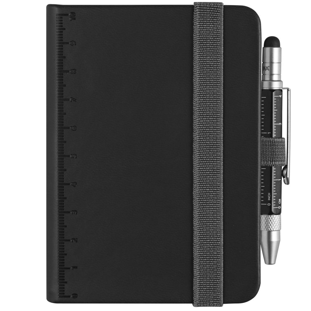 Блокнот Lilipad с ручкой Liliput, черный / Миниатюра WWW (1000)