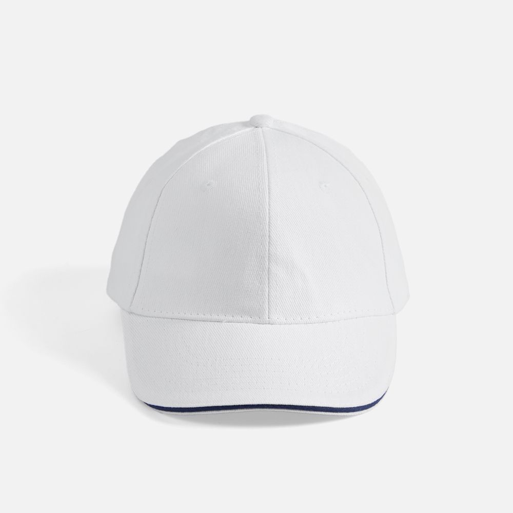 Бейсболка Buffalo, белая с темно-синим / Миниатюра WWW (1000)