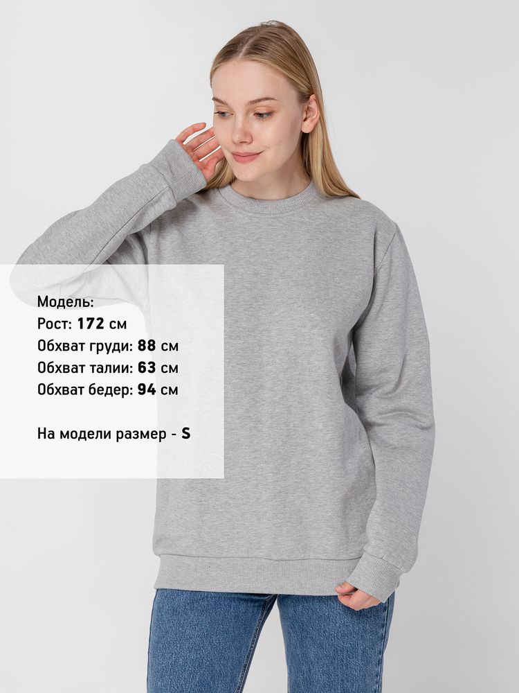 Свитшот Toima 2.0 Heavy, серый меланж / Миниатюра WWW (1000)
