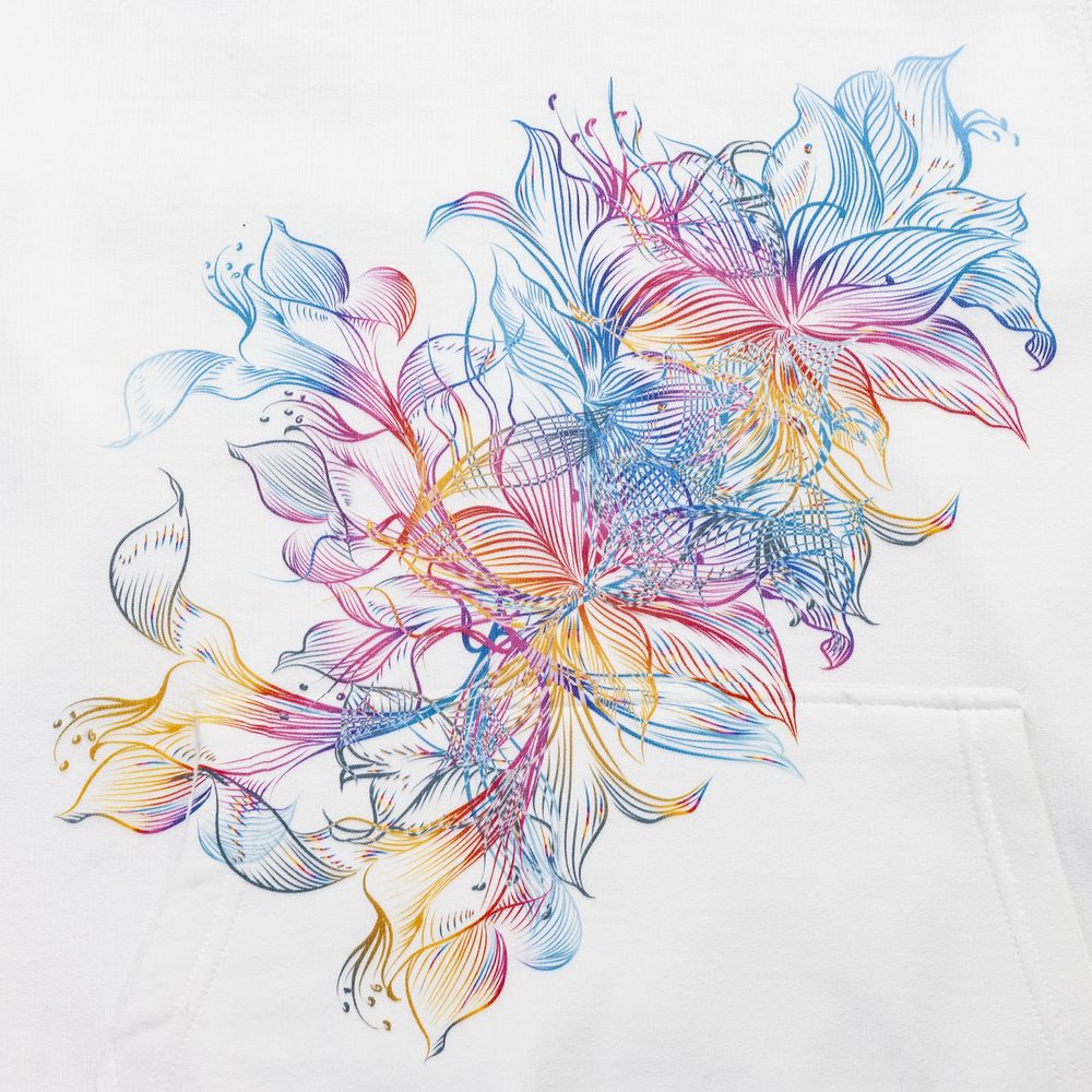 Толстовка с капюшоном Vibrance, белая / Миниатюра WWW (1000)