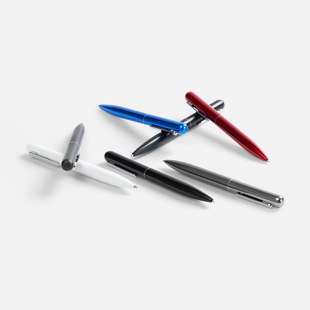 Ручка шариковая Scribo, матовая черная / Миниатюра WWW (1000)