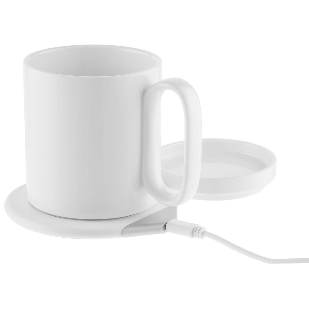 Кружка с подогревом и беспроводной зарядкой dualBase, белая / Миниатюра WWW (1000)