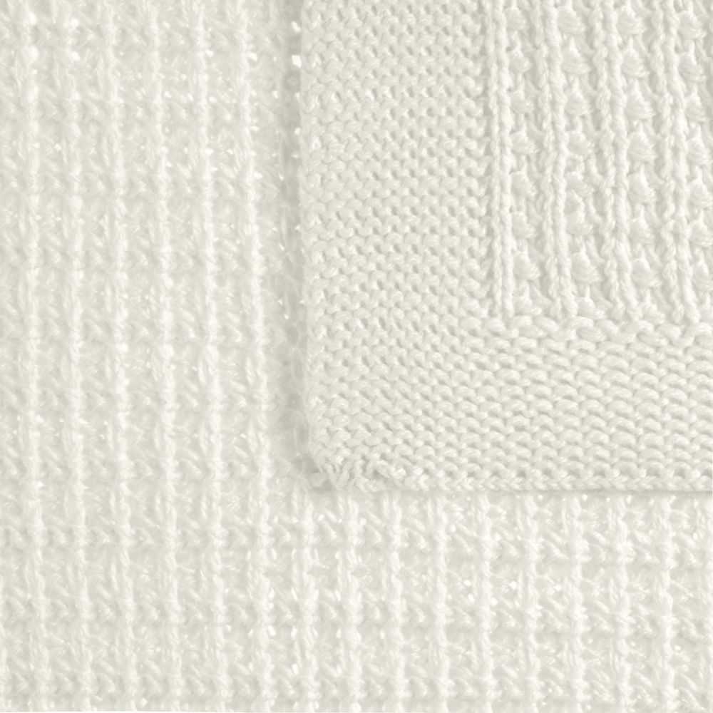 Плед Lattice, молочно-белый / Миниатюра WWW (1000)