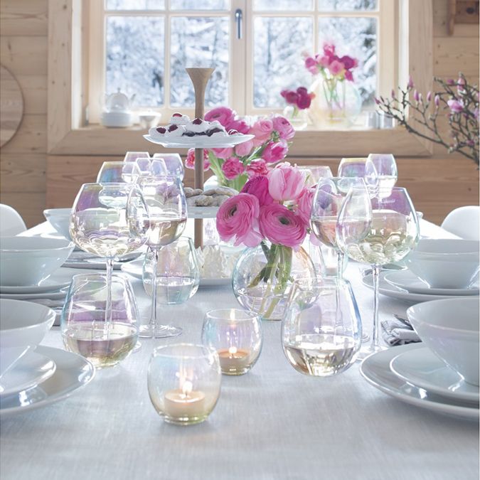 Набор из 4 бокалов для шампанского Pearl Flute / Миниатюра WWW (1000)