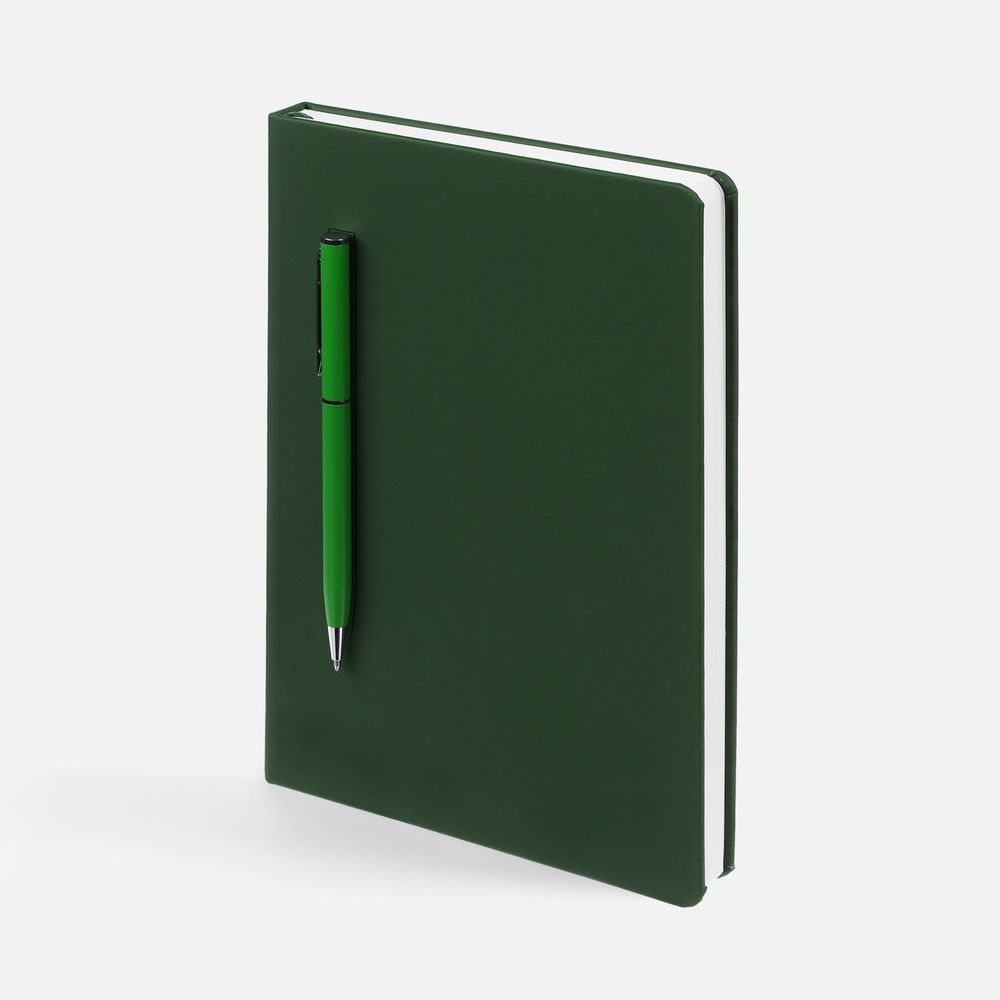 Ежедневник Magnet Shall с ручкой, зеленый / Миниатюра WWW (1000)