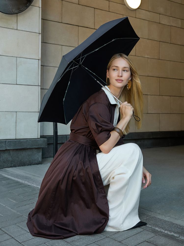 Зонт складной Nicety, бежевый / Миниатюра WWW (1000)