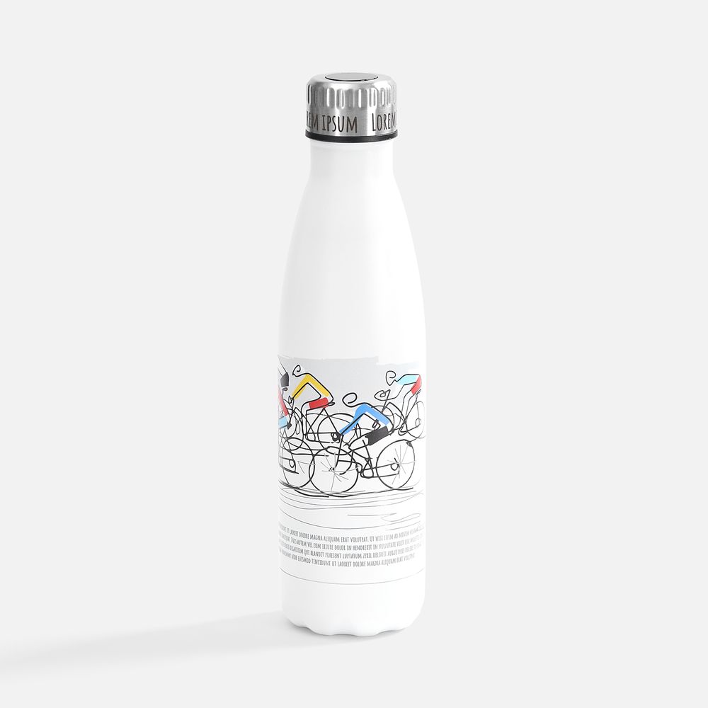 Смарт-бутылка Indico, белая / Миниатюра нанесения (1000)