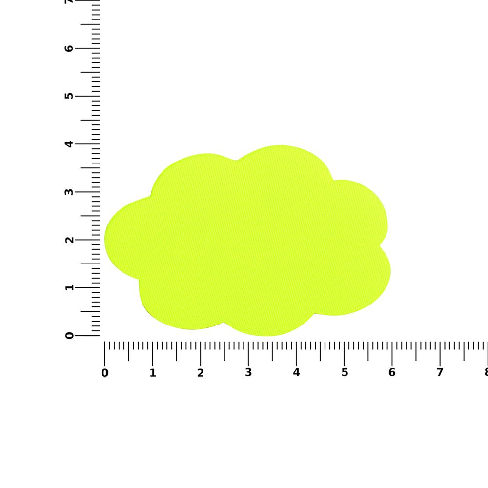 Наклейка тканевая Lunga Calum, L, желтый неон / Миниатюра WWW (1000)