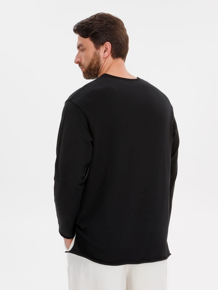 Лонгслив унисекс Siluetti Fuori, черный / Миниатюра WWW (1000)