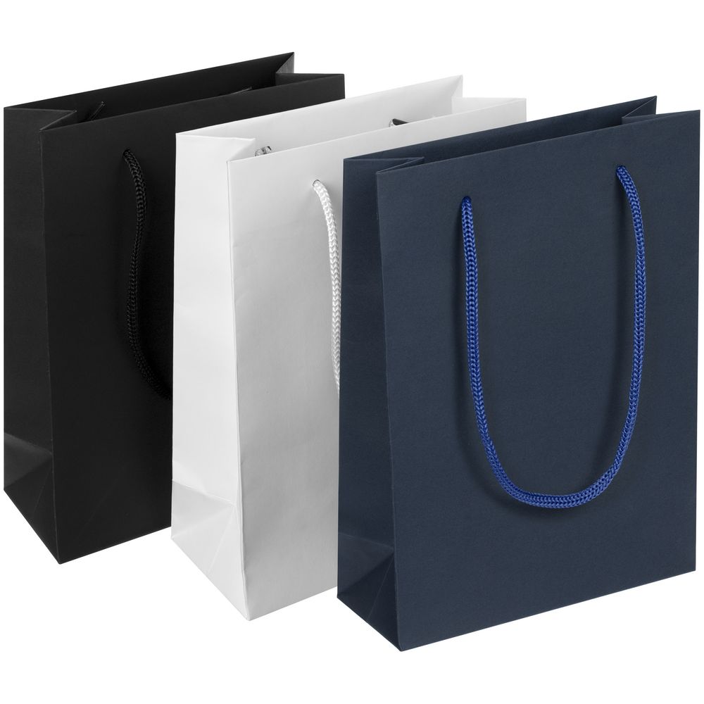 Пакет бумажный Vid S, синий / Миниатюра WWW (1000)