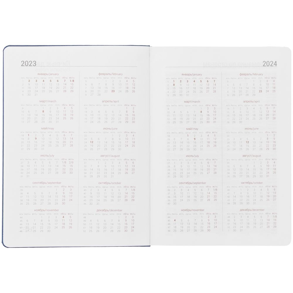 Ежедневник Basis, датированный, синий / Миниатюра WWW (1000)