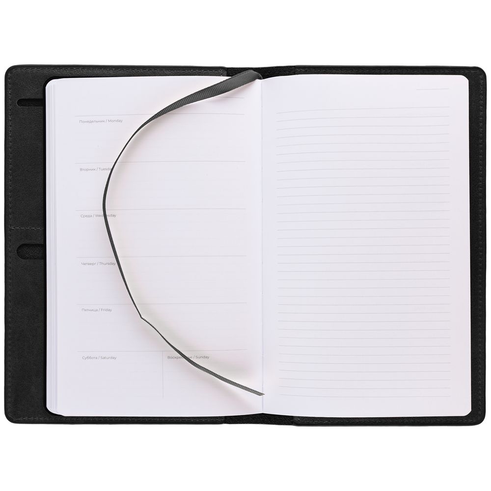 Еженедельник-портфолио Remini, недатированный, черный / Миниатюра WWW (1000)