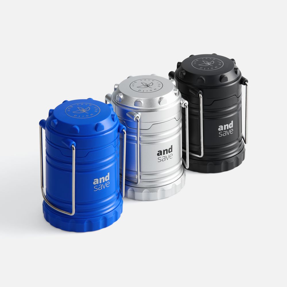 Кемпинговый фонарь Lindau, серебристый / Миниатюра WWW (1000)