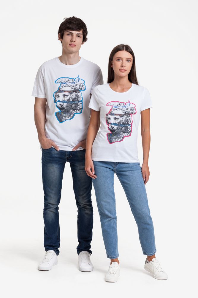 Футболка женская «Смотри вглубь», белая / Миниатюра WWW (1000)