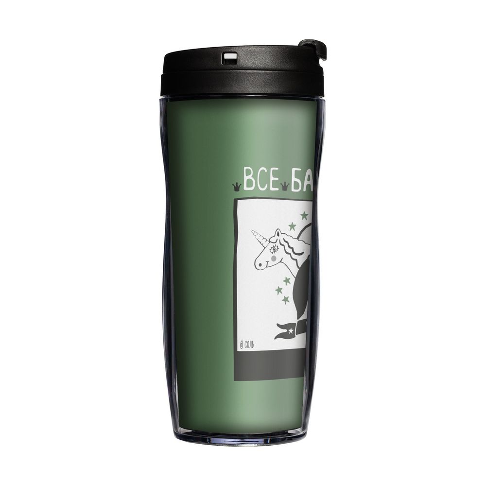 Термостакан «Королева», с черной крышкой / Миниатюра WWW (1000)