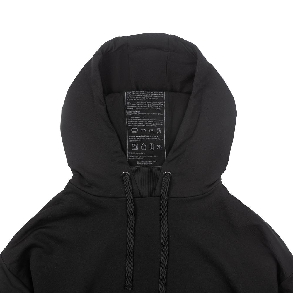 Худи оверсайз Bez Panike, черное / Миниатюра WWW (1000)