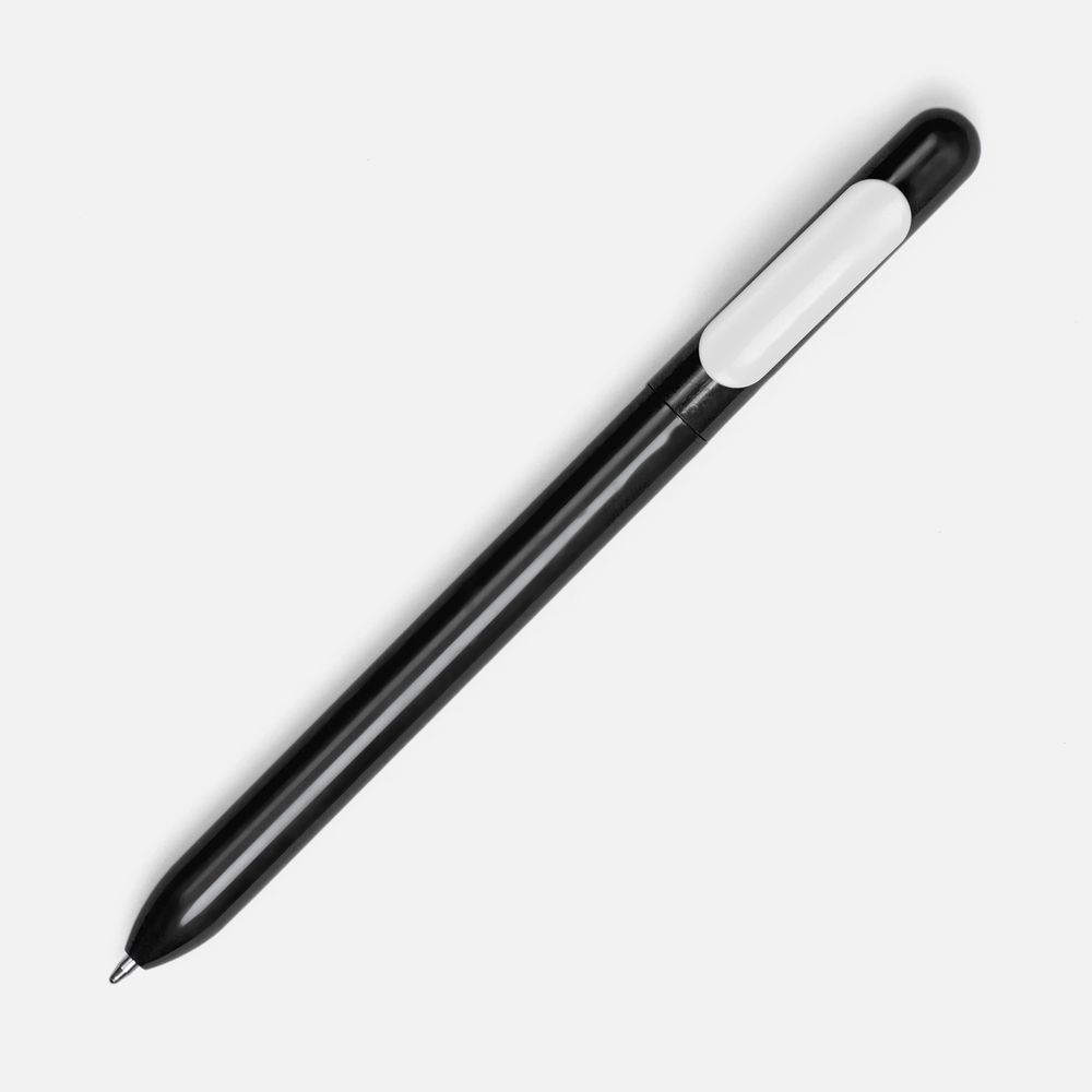 Ручка шариковая Swiper, черная с белым / Миниатюра WWW (1000)