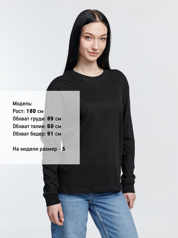 Футболка унисекс с длинным рукавом Pioneer LSL, черная / Миниатюра WWW (1000)