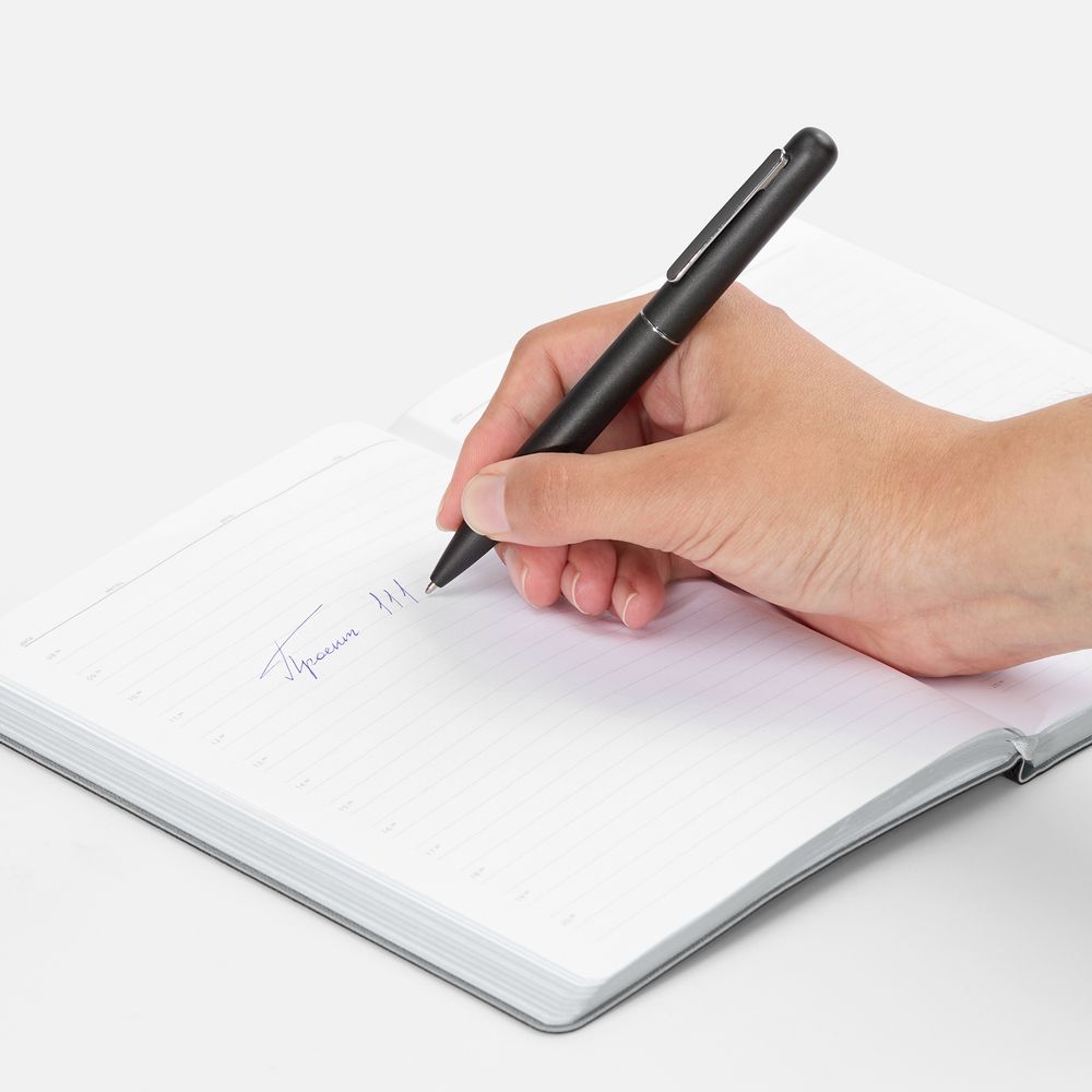 Ручка шариковая Scribo, матовая серая / Миниатюра WWW (1000)