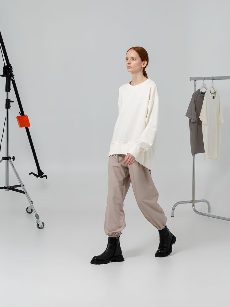 Свитшот унисекс Kosmos 1.0, молочно-белый / Миниатюра WWW (1000)