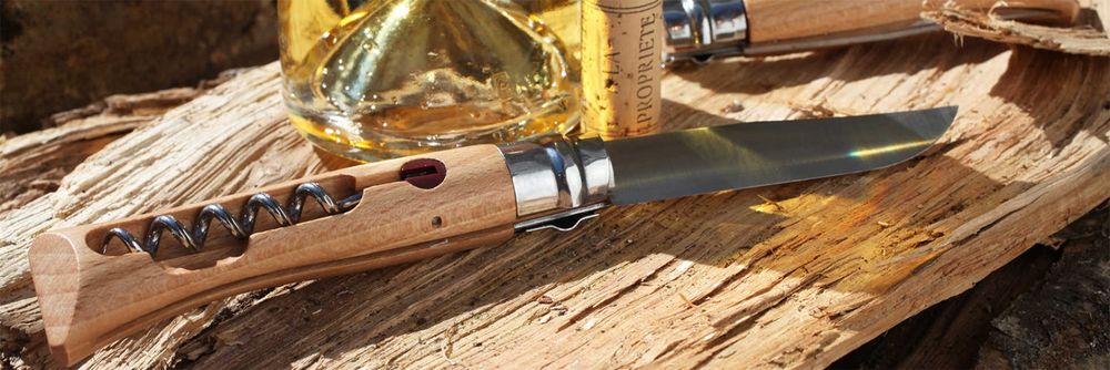 Нож Opinel No 10 со штопором, бук / Миниатюра WWW (1000)