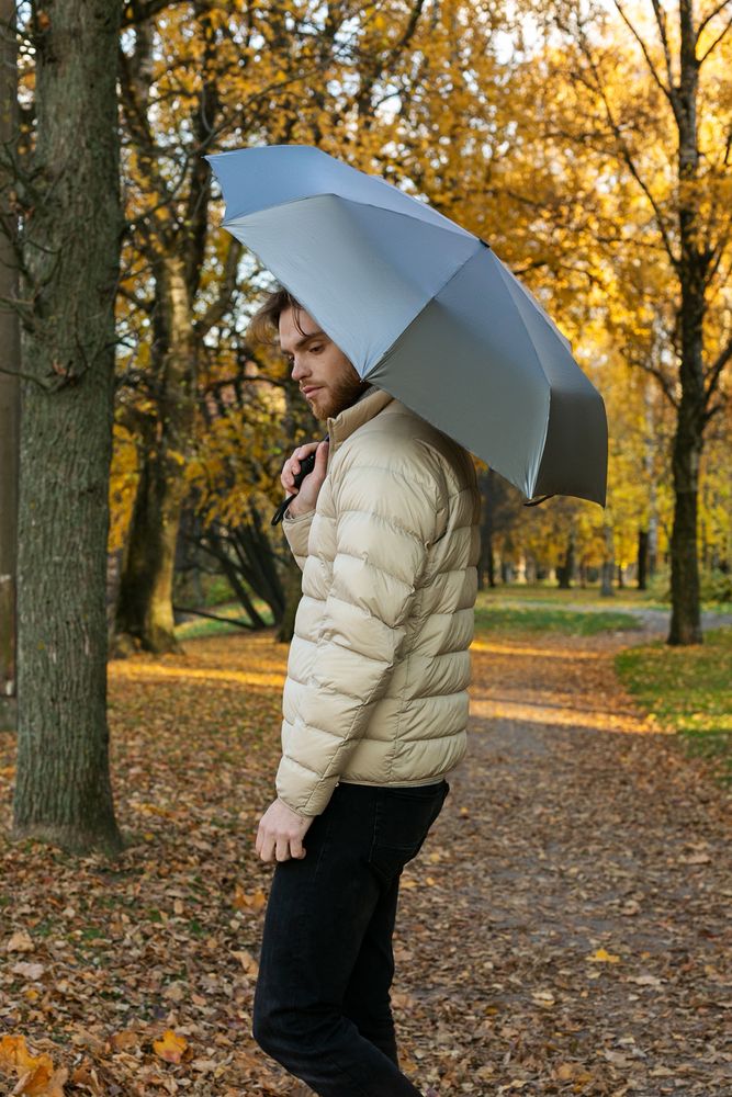 Зонт складной ironWalker, серебристый / Миниатюра WWW (1000)