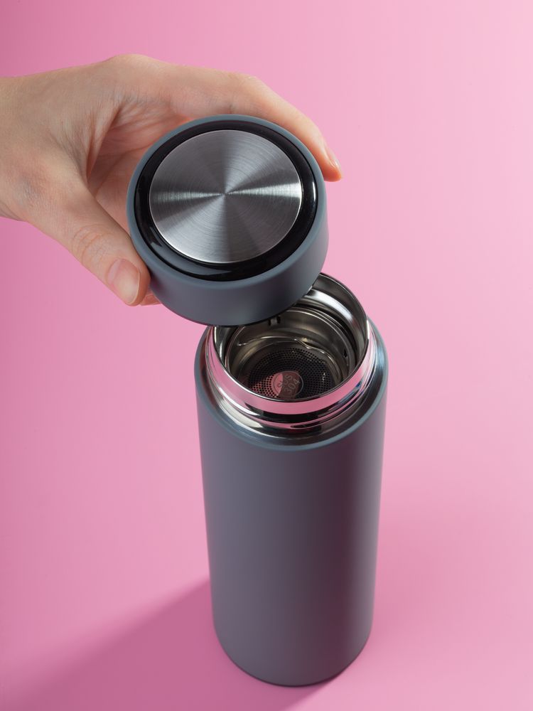 Термос с ситечком Percola, серый / Миниатюра WWW (1000)