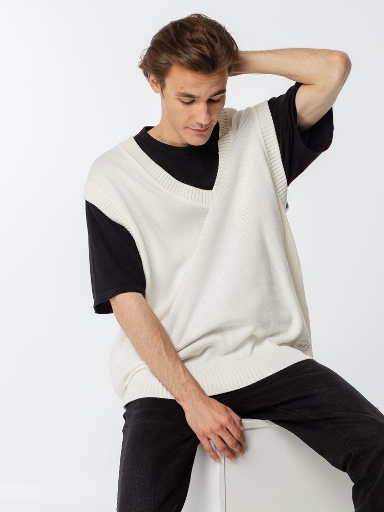 Жилет оверсайз унисекс Tad в сумке, молочно-белый / Миниатюра WWW (1000)