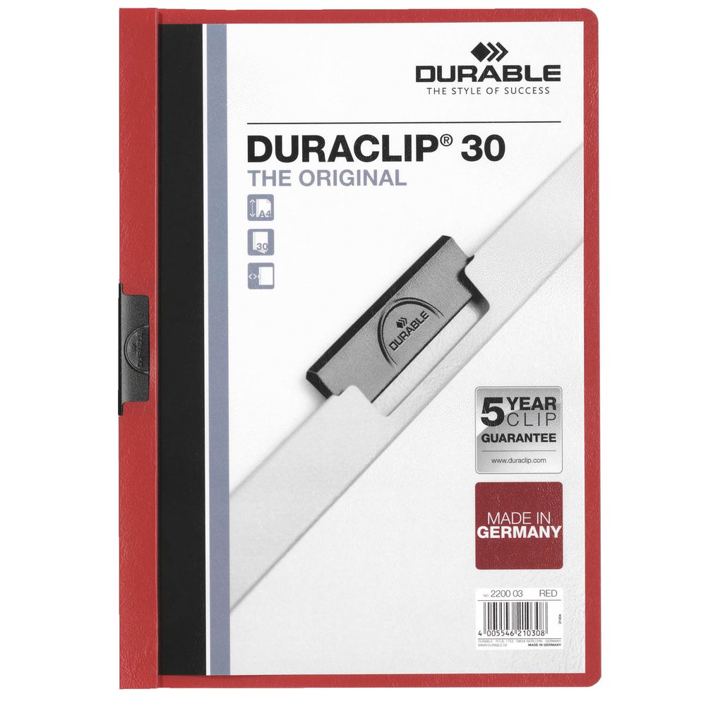 Папка Duraclip Original, красная / Миниатюра WWW (1000)