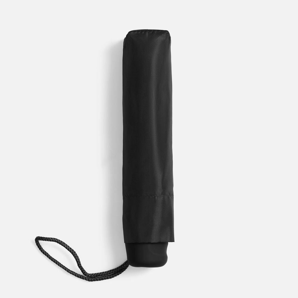 Зонт складной Basic, черный / Миниатюра WWW (1000)