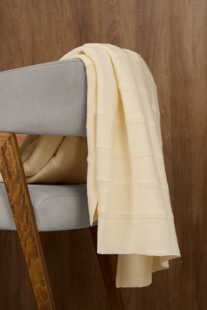 Плед Nessona Alpaca, белый (ванильный) / Миниатюра WWW (1000)