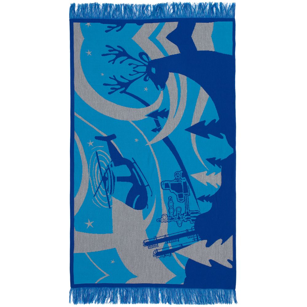 Плед с бахромой на заказ Tricksy Net, 2 цвета, S, акрил / Миниатюра WWW (1000)