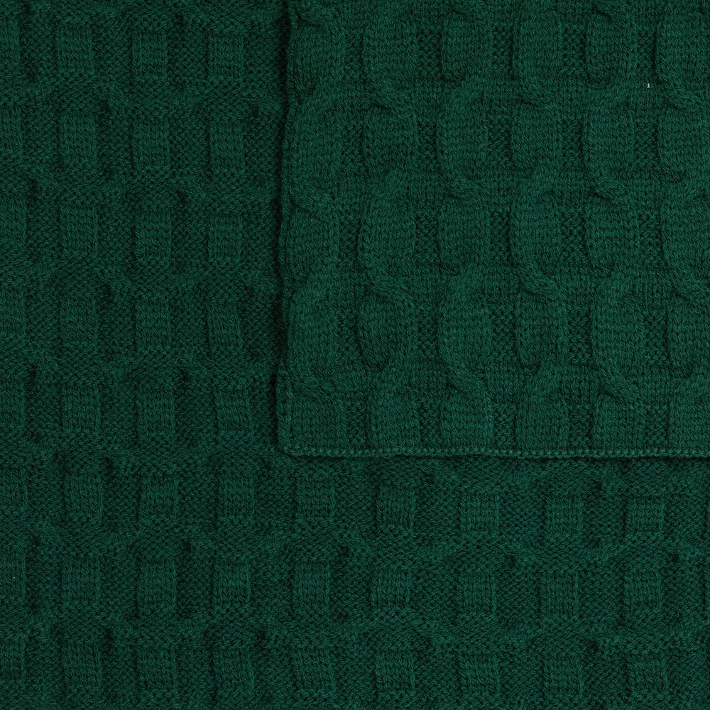 Плед Braidera, темно-зеленый (хвойный) / Миниатюра WWW (1000)