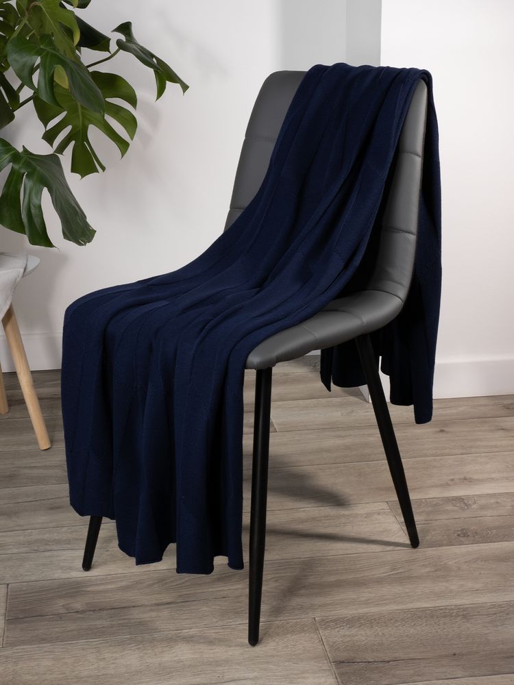 Плед Rombus, темно-синий (сапфир) / Миниатюра WWW (1000)