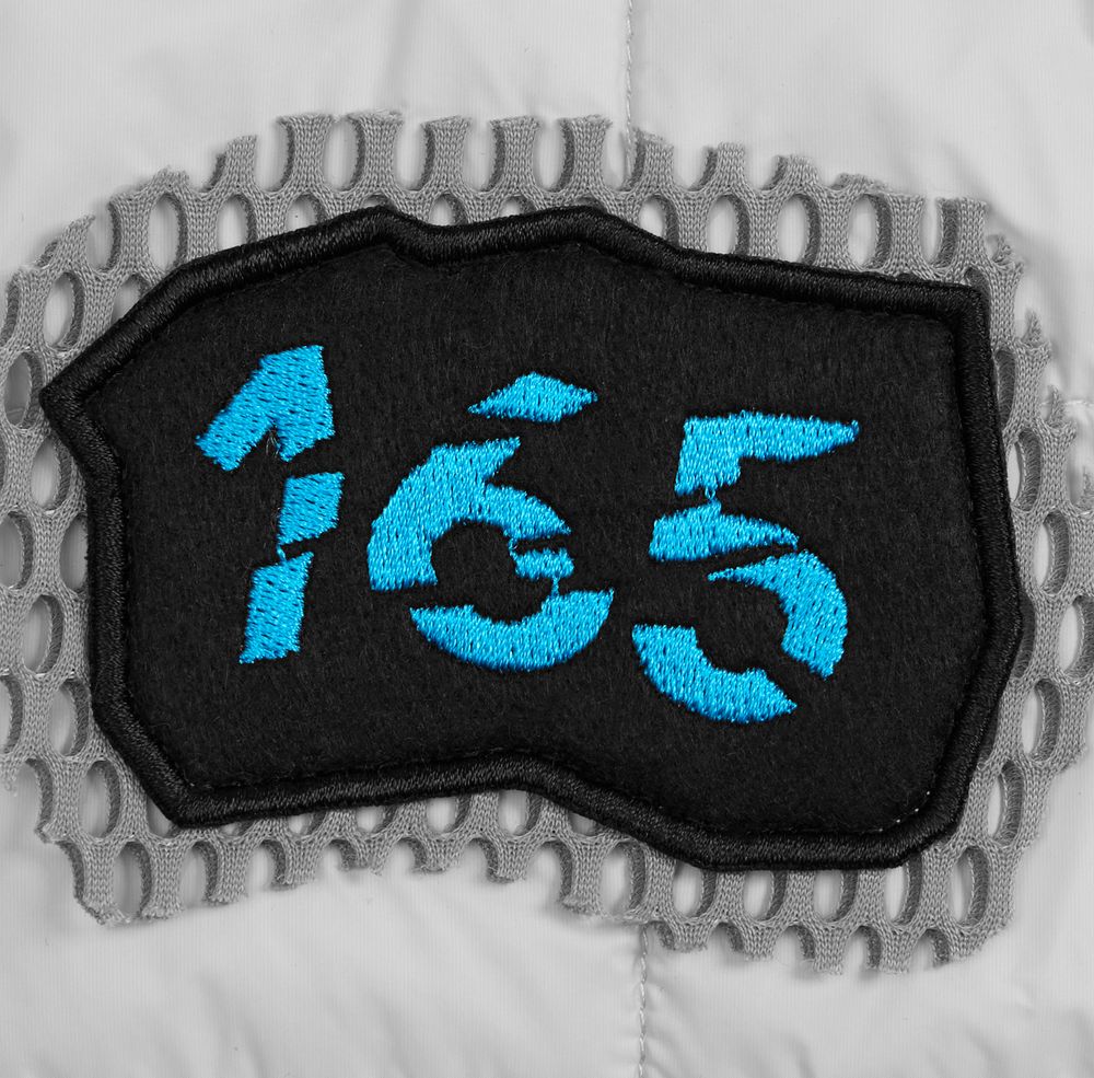 Заготовка из крупной сетки Rete, M, серая / Миниатюра нанесения (1000)