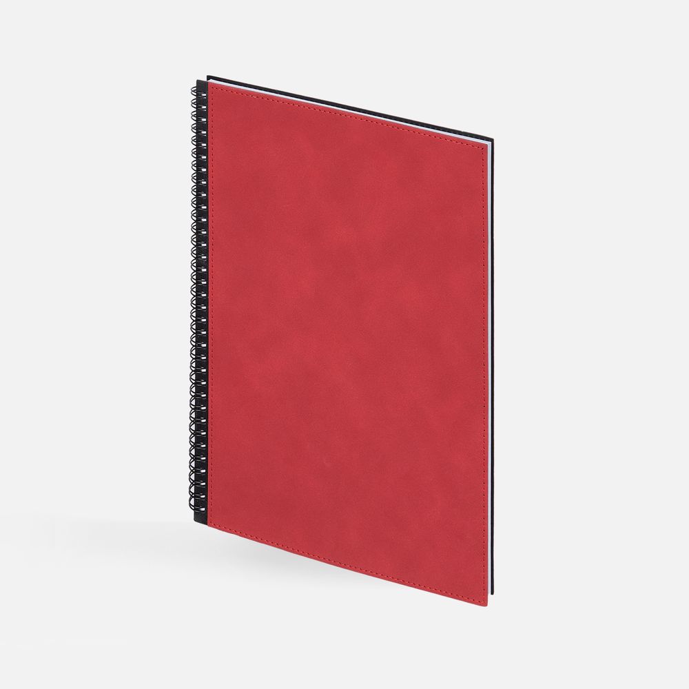 Ежедневник Notera Maxi, недатированный, красный / Миниатюра WWW (1000)