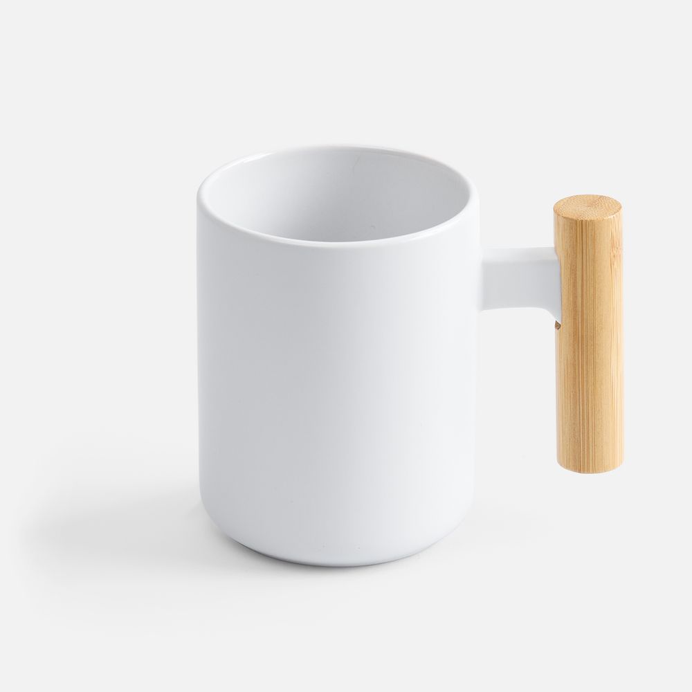 Кружка с ложкой Eco Fusion, белая / Миниатюра WWW (1000)