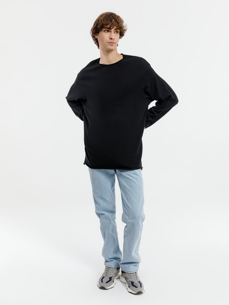 Лонгслив унисекс Siluetti Fuori, черный / Миниатюра WWW (1000)