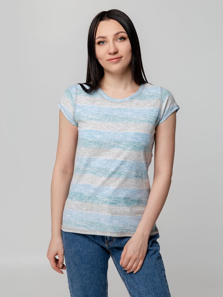 Футболка женская Rayet Lady двусторонняя, голубая с зеленым / Миниатюра WWW (1000)