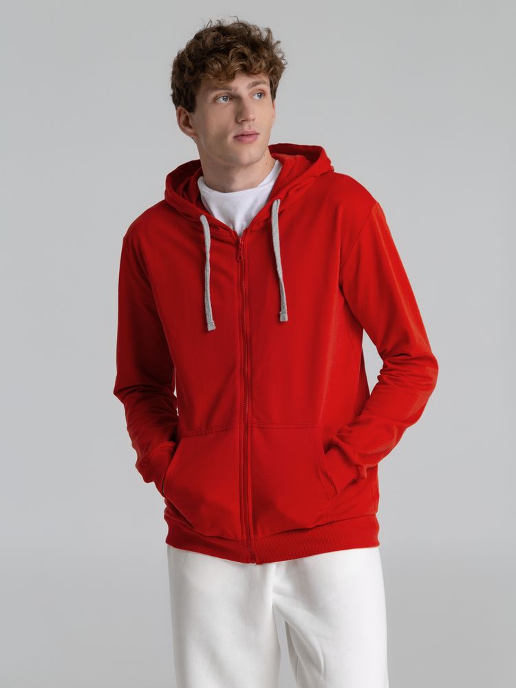 Толстовка на молнии с капюшоном Unit Siverga, красная / Миниатюра WWW (1000)