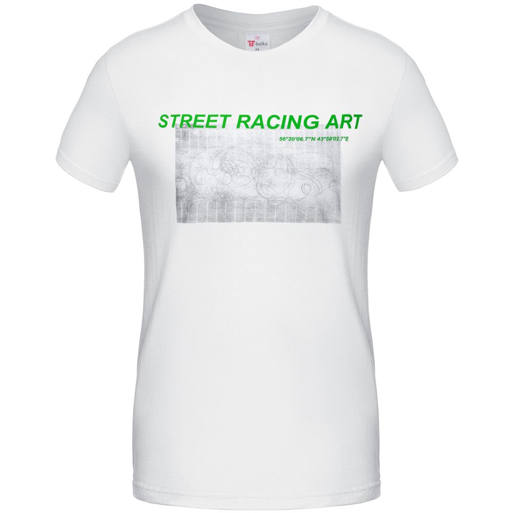 Футболка Street Racing Art, белая / Миниатюра WWW (1000)