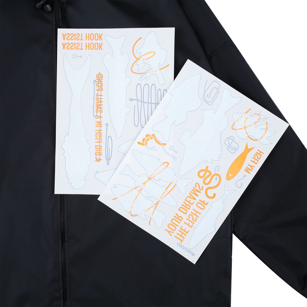 Дождевик с термонаклейками Fish of Your Dreams, черный / Миниатюра WWW (1000)