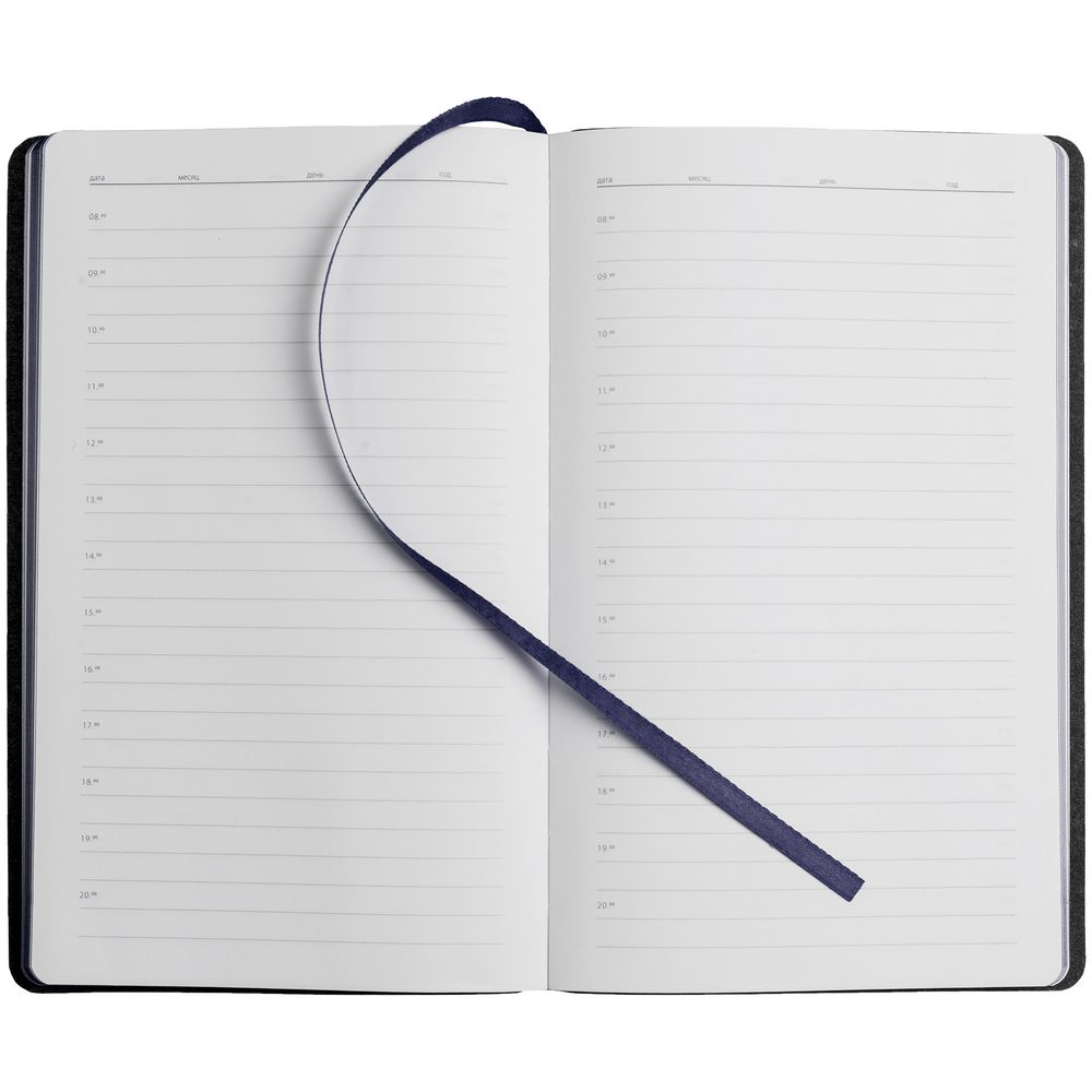Ежедневник My Day, недатированный, синий / Миниатюра WWW (1000)