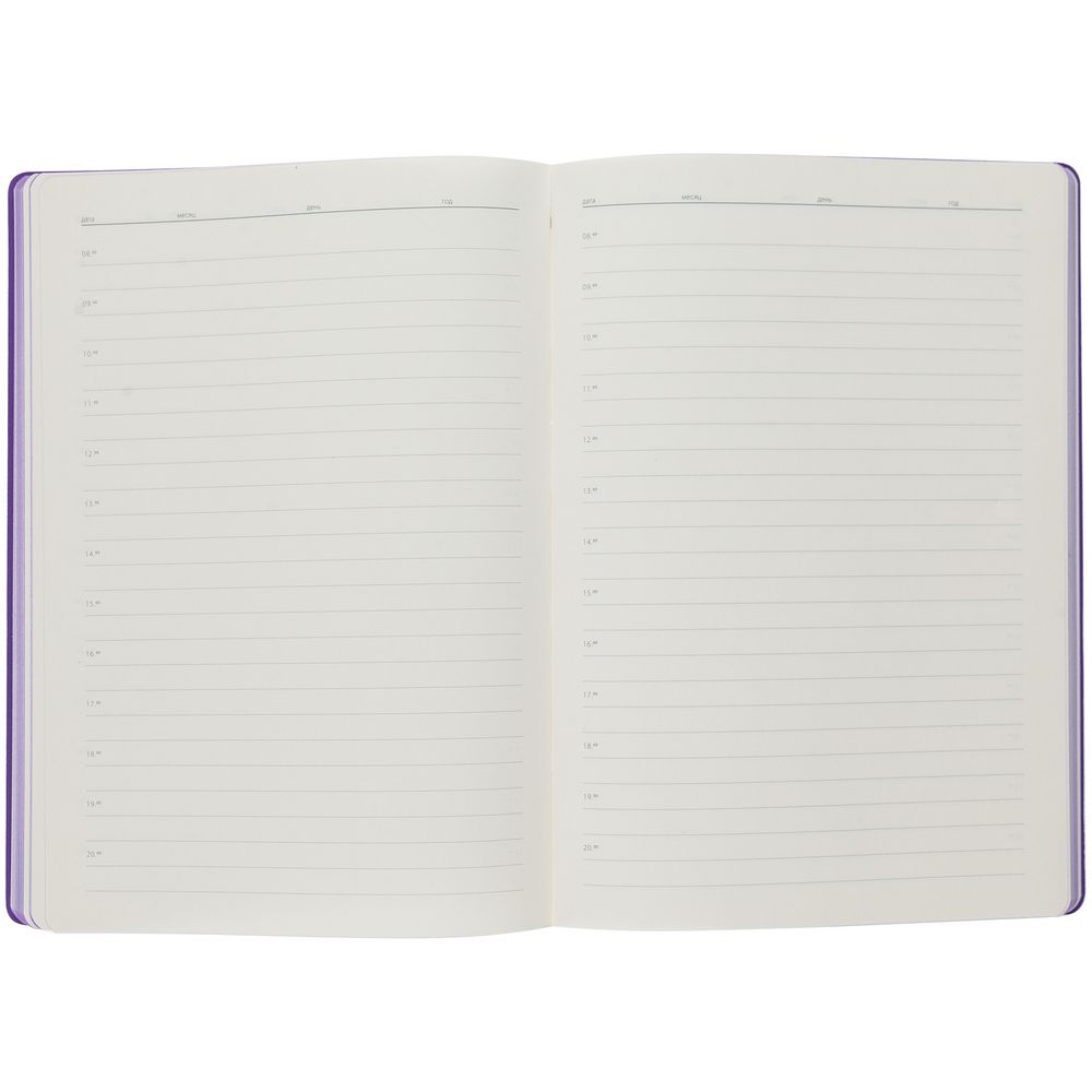 Ежедневник Flexpen, недатированный, серебристо-фиолетовый / Миниатюра WWW (1000)