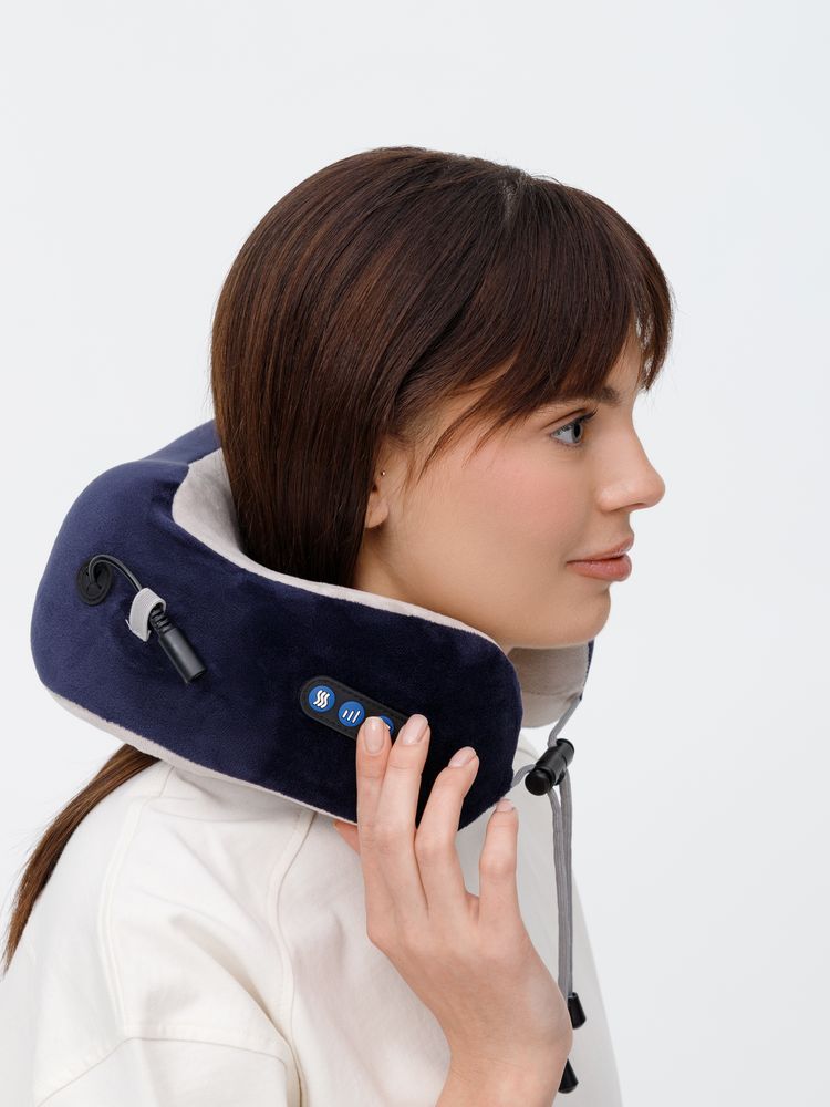 Дорожная подушка-массажер inRelax, синяя / Миниатюра WWW (1000)